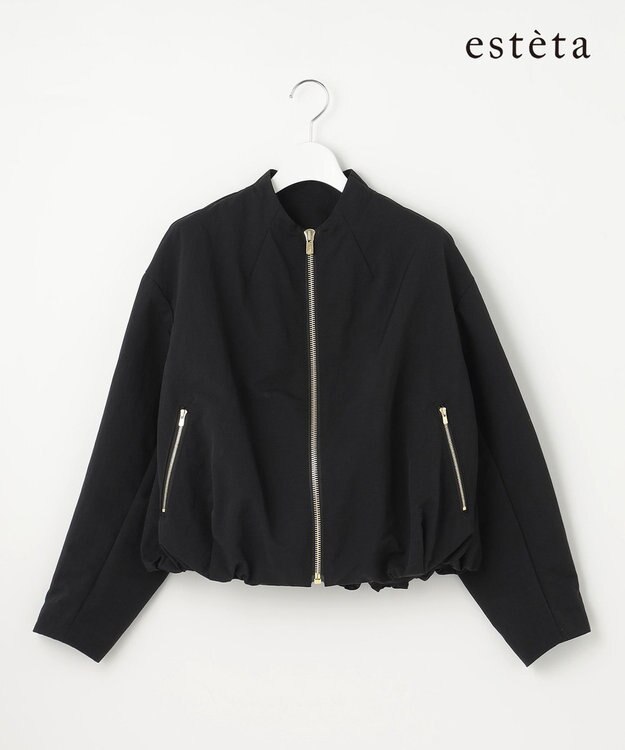 23区 L 【エステータ】エンシュクナイロン ブルゾン ブラック系