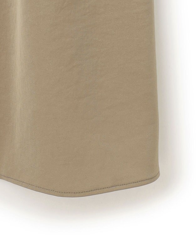 ICB L 【ASUMI・MANAMIコラボ 丈が選べる】ハシゴレースシャツワンピース カーキ系