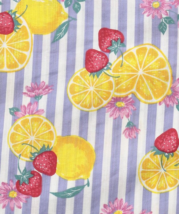 ANY KIDS 3WAY ロング丈 浴衣 セット フルーツ×ストライプ