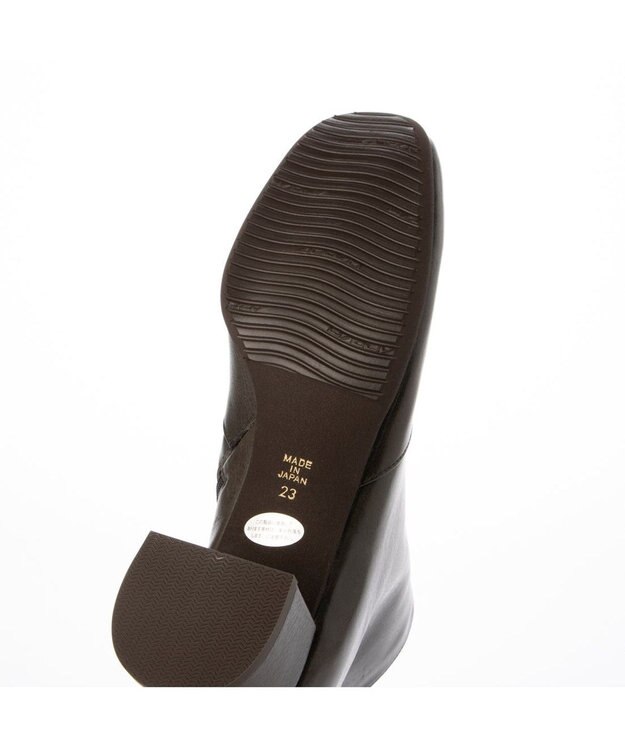 MODE ET JACOMO <D'ICI>スクエアトゥショートブーツ ダークグレー