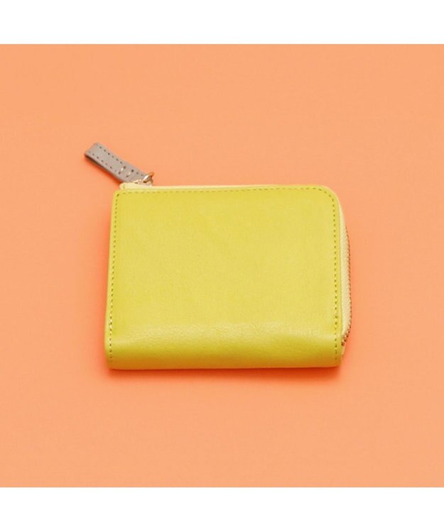 UNBILLION アトランタ ATLANTA / 牛革L字ファスナーミニウォレット イエロー