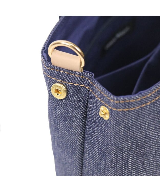 Regalo Felice 【撥水 / 色落ちしないデニム調生地 / 2way】ショルダー小 / REGALO NV(ネイビー×ゴールドネイビー)
