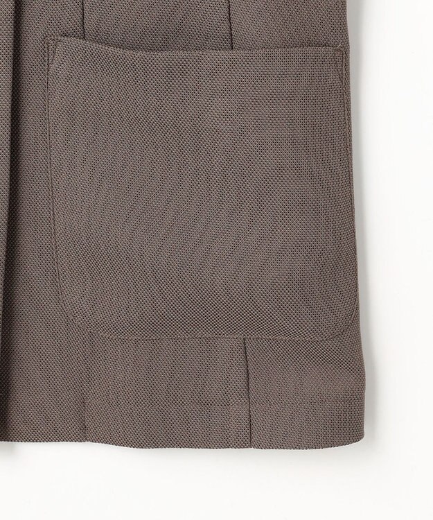 ANY SIS L シアーメッシュ ダブルジャケット モカグレー