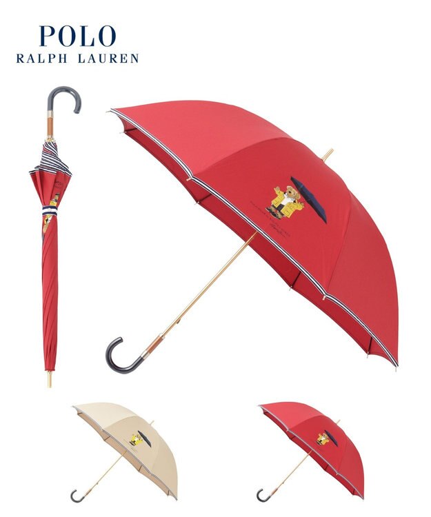 MOONBAT POLO RALPH LAUREN （ポロ ラルフローレン）長傘 RAIN BEAR レッド