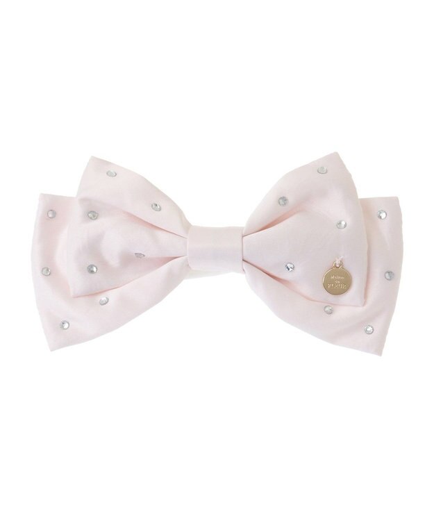 Maison de FLEUR ラインストーンバレッタ Pink