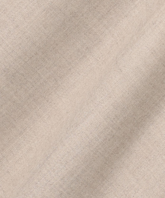 23区 L 【洗える】ハイカウントフラノ ドロスト ワイド パンツ ベージュ系