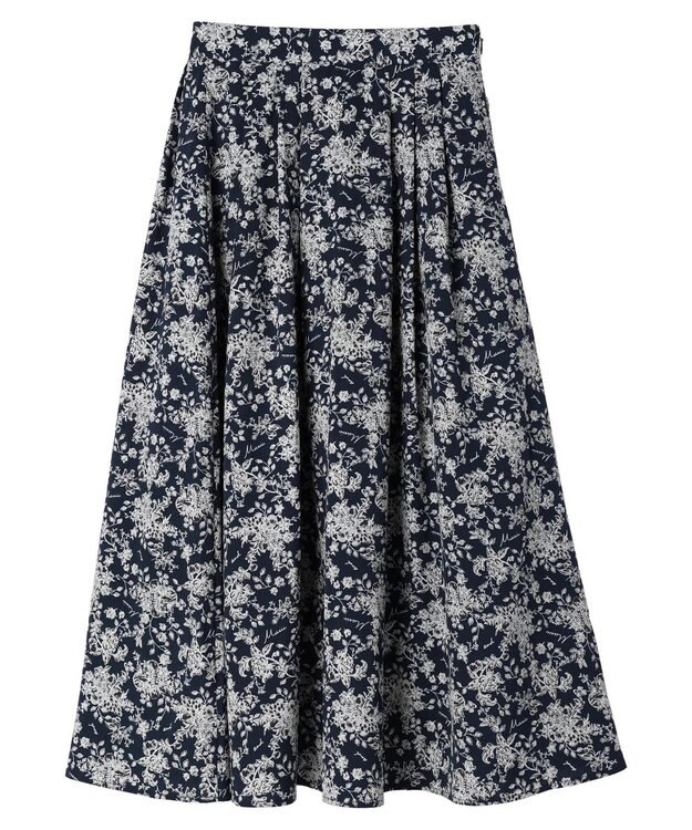 earth music&ecology 隠れリス柄スカート Navy