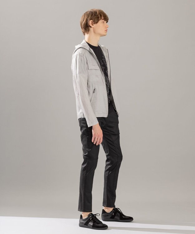 JOSEPH HOMME ストレッチマイヤー　フードブルゾン ライトグレー系