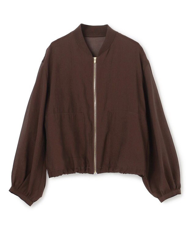 BEIGE， SERAPHIN / ライトシアーギャザー ブルゾン Bordeaux