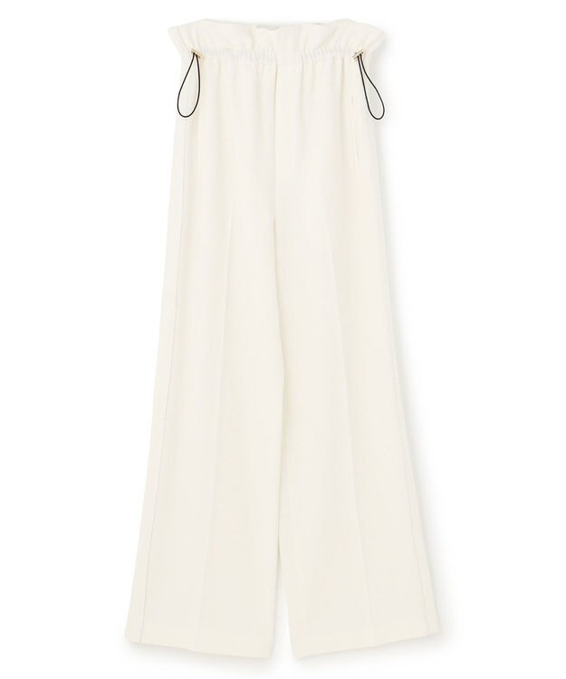 BEIGE， 【洗える・STORY 6月号掲載】RUE / ウエストゴムワイドストレートパンツ Meringue