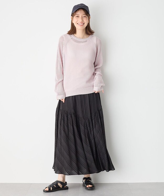 ANY メッシュプルオーバー ラベンダー