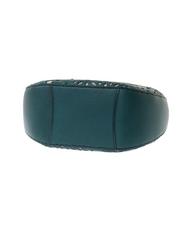 genten セイル カットワーク 手提げバッグ ブルーグリーン