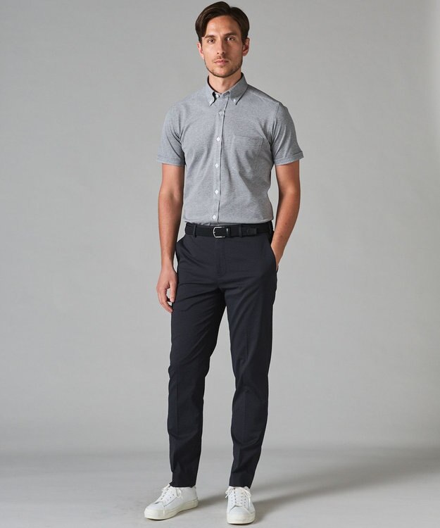 GOTAIRIKU セットアップ可【軽量/ストレッチ】クールマックスサッカーセットアップ パンツ グレー系8