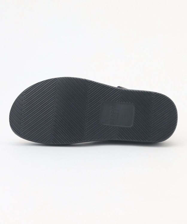 steppi 【洗える】厚底 ストラップサンダル ブルーチェック