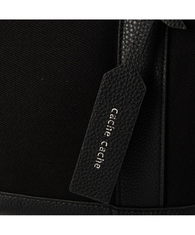 UNBILLION cachecache パーテーションキャンバストートバッグ ブラックブラック