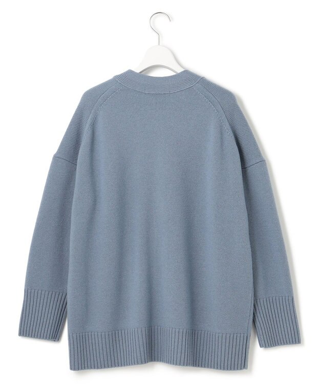 23区 【CLASSY.1月号掲載】ウールカシミヤブレンド カーディガン ダルブルー系