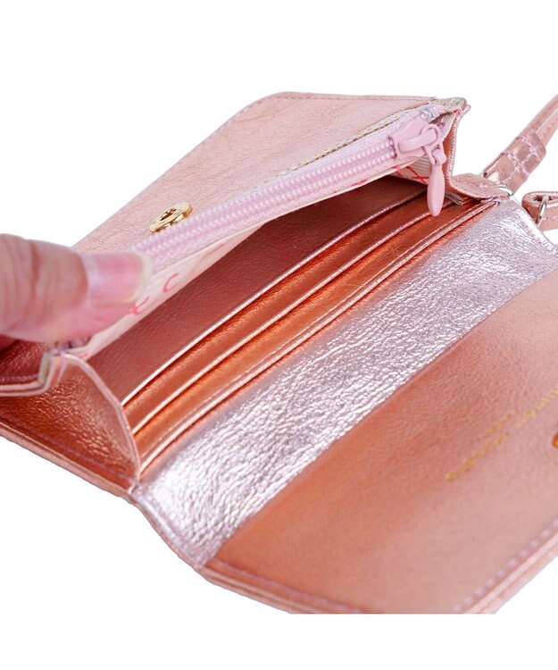 tsumori chisato CARRY 新マルチドット マルチケース パスケース  キャッシュレスにも最適！【キラキラでかわいい！本革のやわらかな風合い】 ピンク