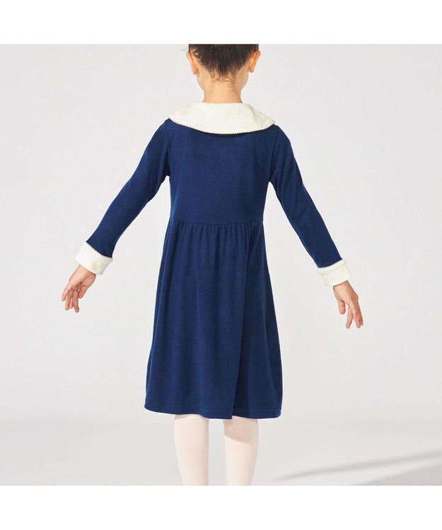 Chacott ジップアップワンピース ネイビー