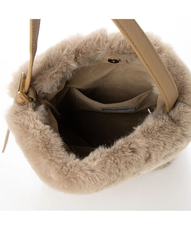 UNBILLION cachecache エコファーワンハンドルミニトートバッグ オーク