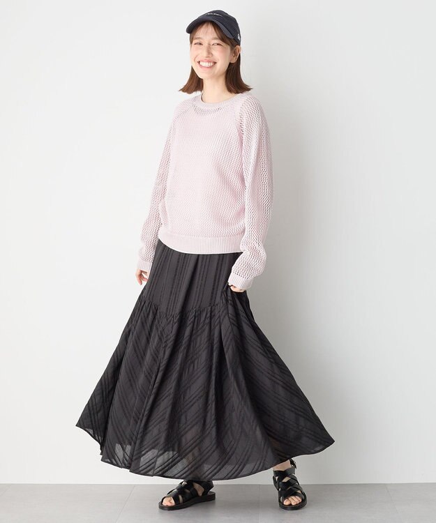 ANY メッシュプルオーバー ラベンダー