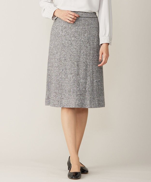 J.PRESS LADIES S 【セットアップ対応】Light Tweed スカート ブラック系5
