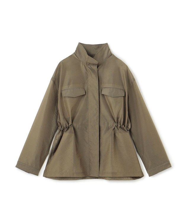 uncrave シアーオーガンジー ミリタリーブルゾン カーキベージュ