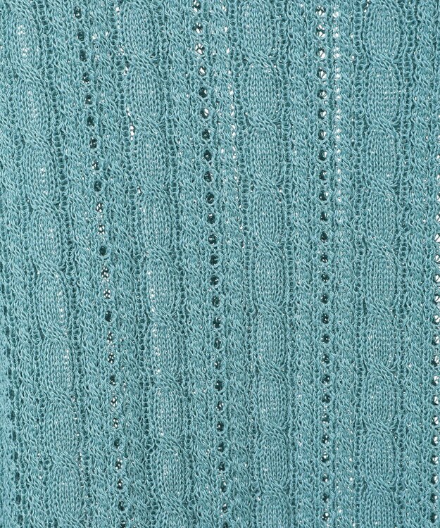 CRAFT STANDARD BOUTIQUE 別注/BHPC 刺繍ケーブル編みニット Green