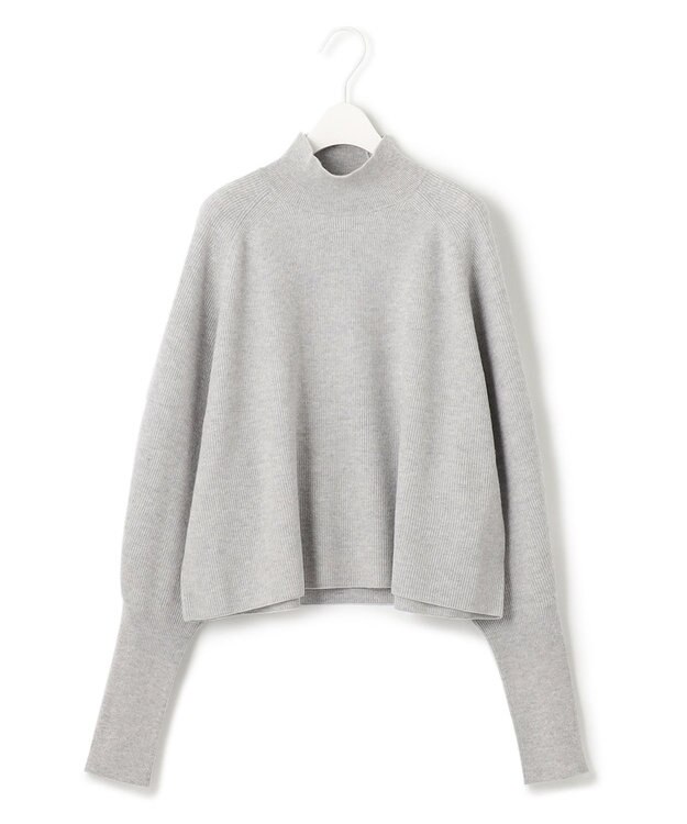 ICB 【WEB限定カラーあり】 ソフトウールハイゲージ ハイネックニット トップグレー系