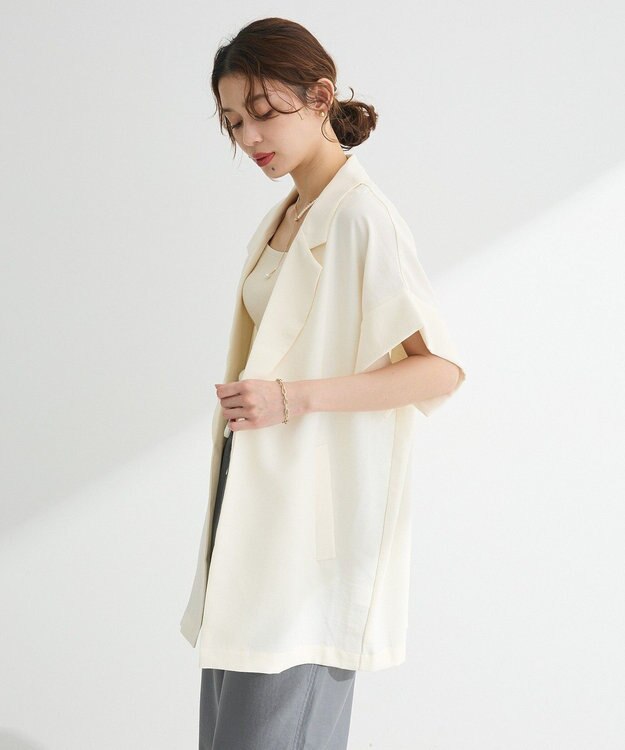 Green Parks ・ＥＬＥＮＣＡＲＥ　ＤＵＥ　ショートスリーブジャケット Ivory