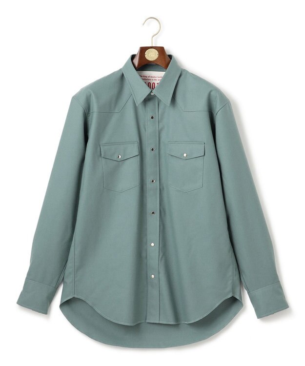 J.PRESS MEN 【J.PRESS ORIGINALS】1001 PAPER FLANNEL Ivy CowBoy Shirt / JAPAN MADE ピーコックグリーン系