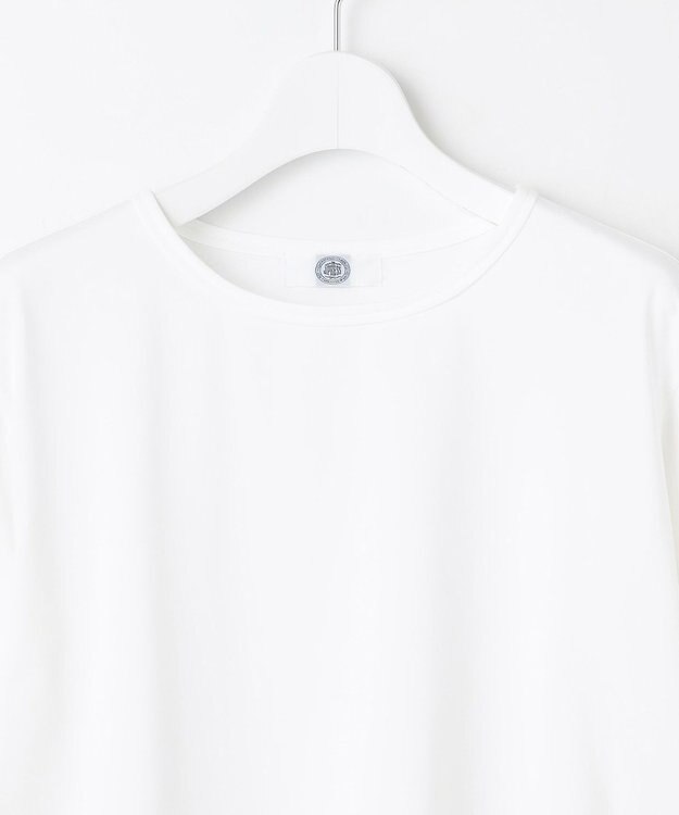 J.PRESS LADIES ベーシックジャージー シャツテール カットソー ホワイト系