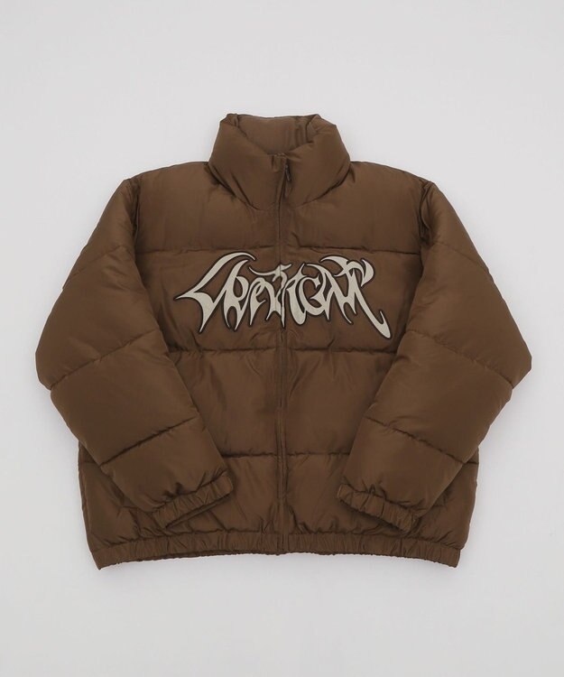 WEGO 【ユニセックス着用ITEM/MLサイズ展開】パファーグラフィックブルゾン ブラウン