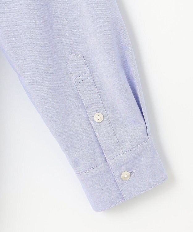 J.PRESS LADIES 【洗える】PINオックス ボタンダウン シャツ ブルー系