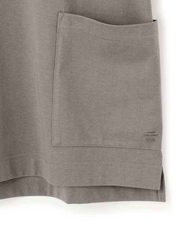 J.PRESS YORK STREET 【UNISEX】腰ポケット Tシャツ ライトグレー系