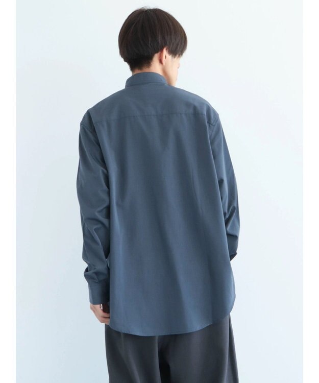 CRAFT STANDARD BOUTIQUE Ｔ／Ｒバンドカラーシャツ Dark Blue