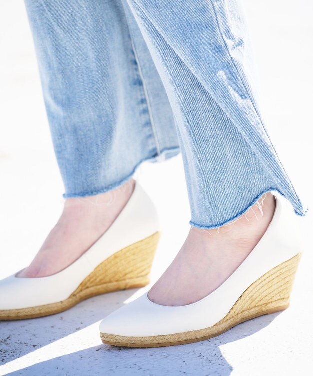 gaimo 【GAIMO/ガイモ】ポインテッドエスパドリーユパンプス/TEVA-RS ホワイト