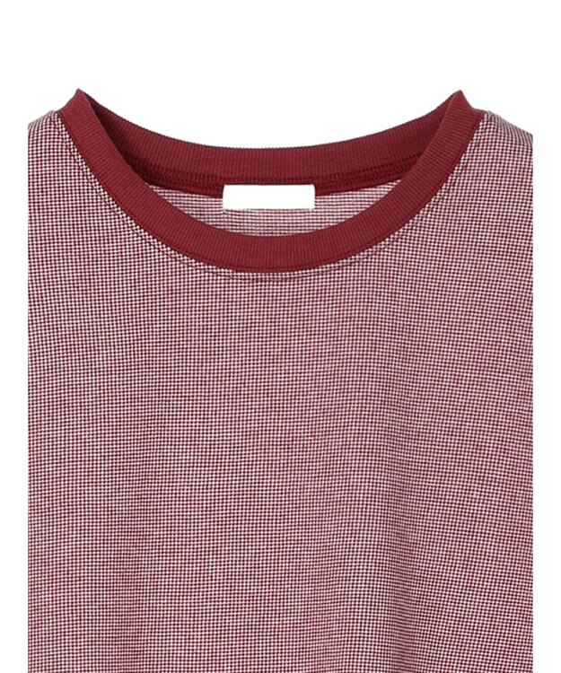 CRAFT STANDARD BOUTIQUE レトロ柄カットプルオーバー Bordeaux