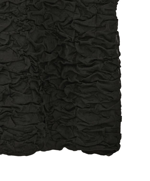 Green Parks 表面感カット５分袖プルオーバー Black