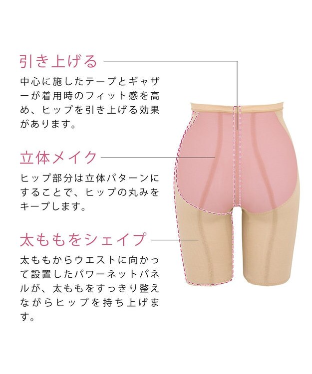 BRADELIS New York 【BRADELIS NewYork / ヒップアップ】　シェイプガードル ナチュラル