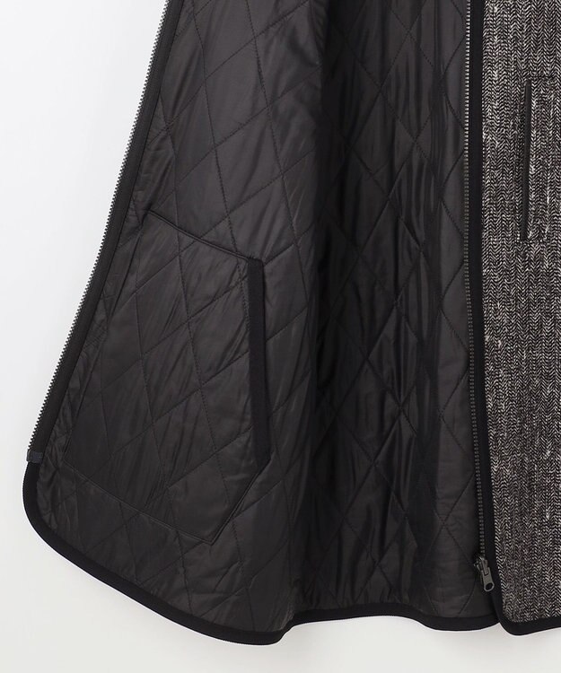 JOSEPH ABBOUD 【リバーシブル】ツィーディーフリースリバーシブル ブルゾン ブラック系