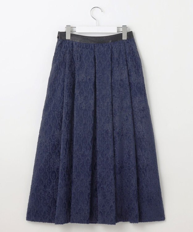 自由区 【Exclusive】ジオメトリックジャガード スカート ネイビー