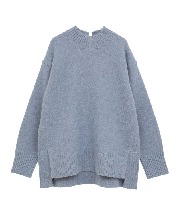 AMERICAN HOLIC サイドスリットニットプルオーバー Sax