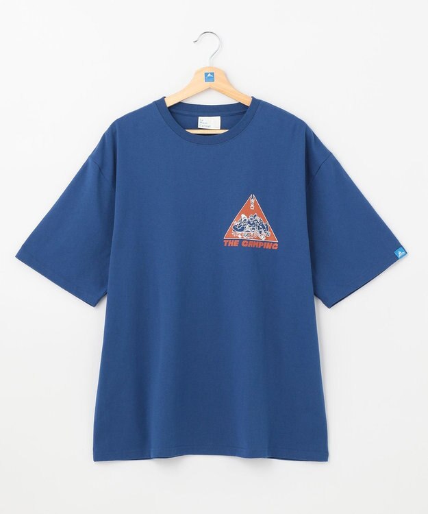 SHARE PARK MENS 【UNISEX】UVカット アートコラボTシャツ〈CAMP〉 ブルー