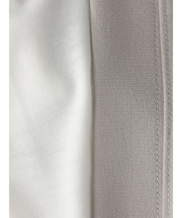 CRAFT STANDARD BOUTIQUE 強撚ポンチカーディガン＋Ｌ／Ｓ　ＴＥＥーＳＥＴ Light Gray