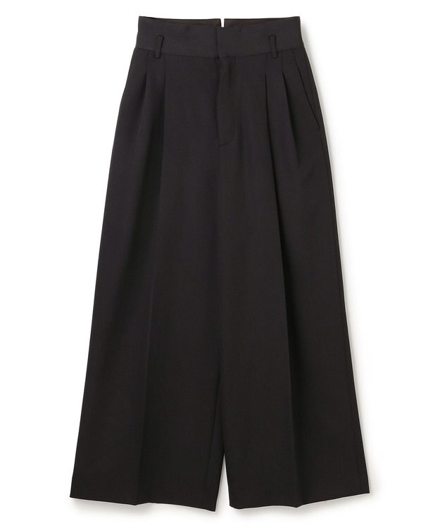 uncrave TWドビードスキン ワイドトラウザー ブラック