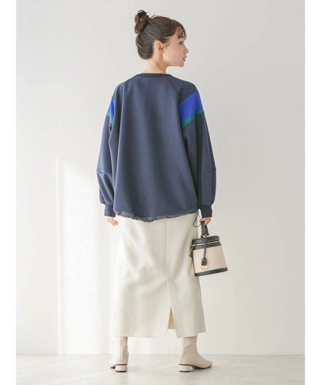 AMERICAN HOLIC ショルダーラインドロストポンチプルオーバー Navy