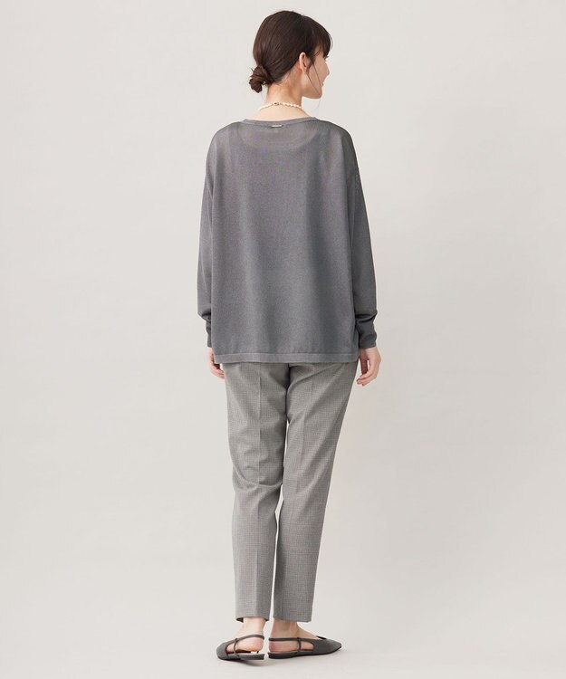 自由区 【洗える】シャイニールレックス ニット チャコール