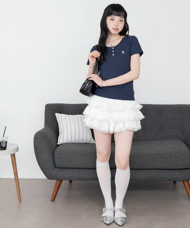 WEGO 別注USPOLOヘンリーネックT ネイビー