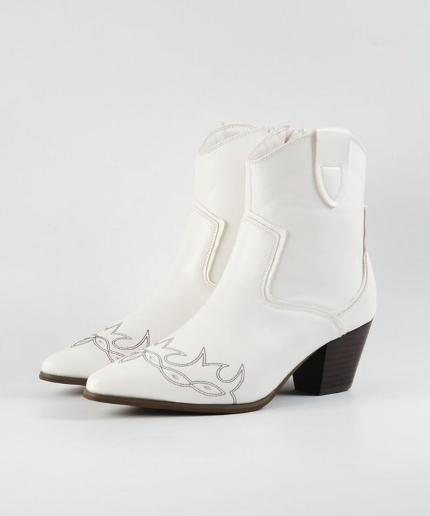 BONTRE 【MIONOTIS/ミオノティス】ショートウェスタンブーツ/40412 アイボリー