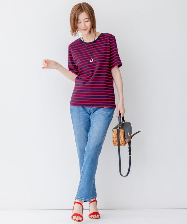 23区 PELLICO SUNNY ストラップサンダル レッド系